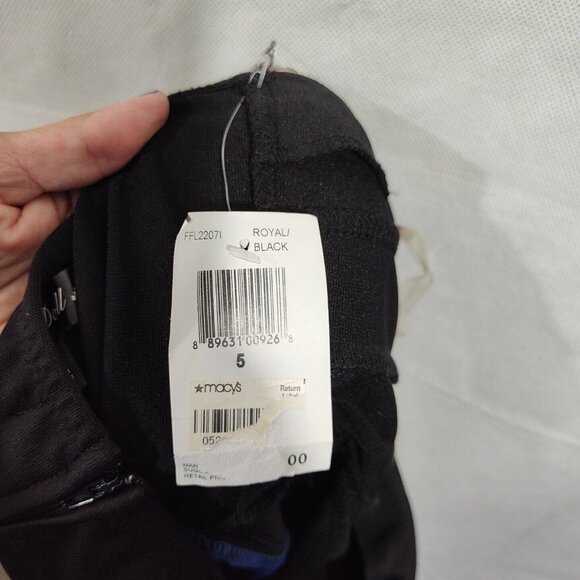 Crystal Doll Black Blue Pleated Maxi Strapless Dress Juniors Size 5 Party Formal - Picture 7 of 9